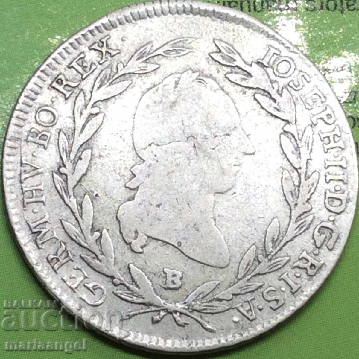 Παράδοση 10 κρόιτσερ 1790 Αυστρία Β-Κρεμνίτσα Ιωσήφ Β' 1780-1790 σειρά