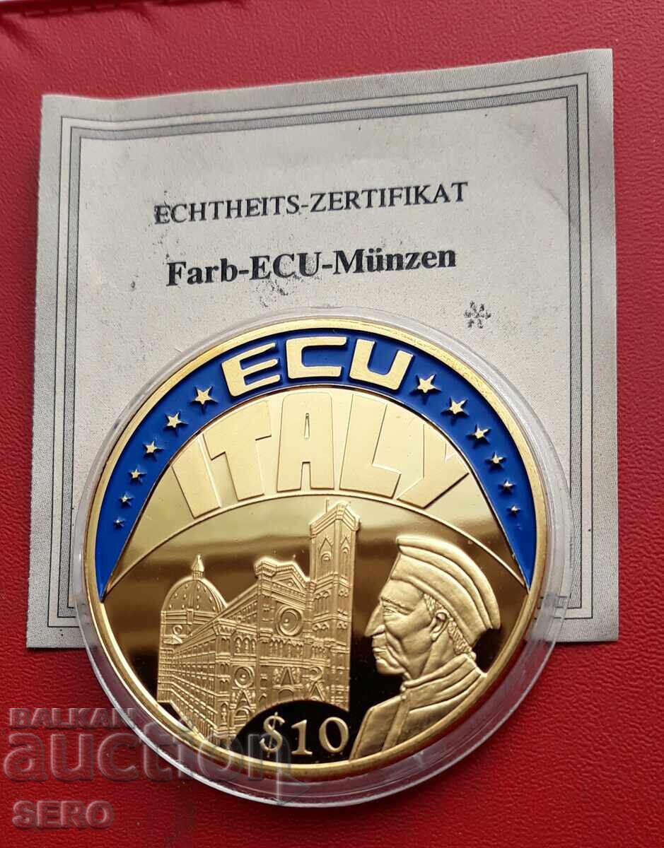 Либерия-10 долара 2002-Италия Либерия-10 долара 2002-Италия