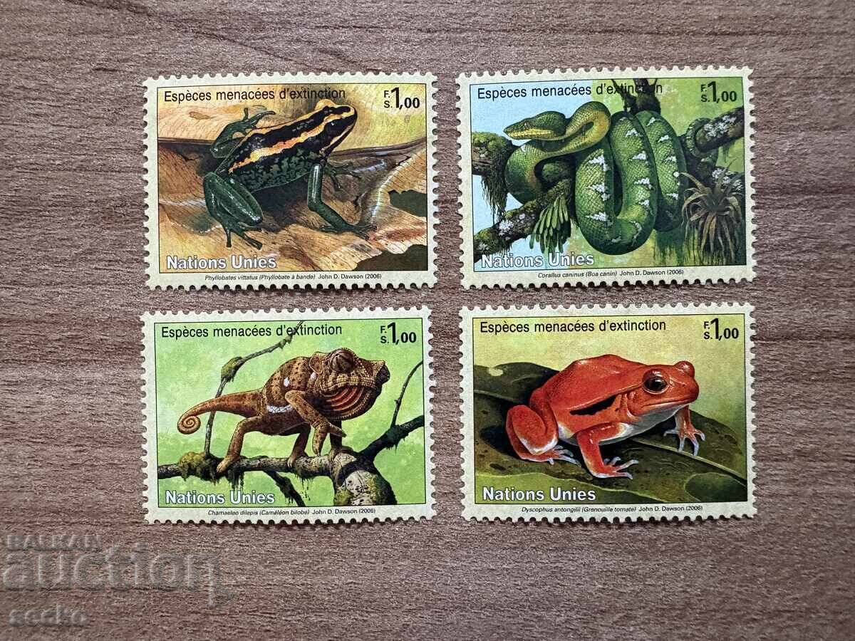 ONU Geneva - Animale pe cale de dispariție (2006) MNH ONU Geneva - Animale pe cale de dispariție (2006) MNH