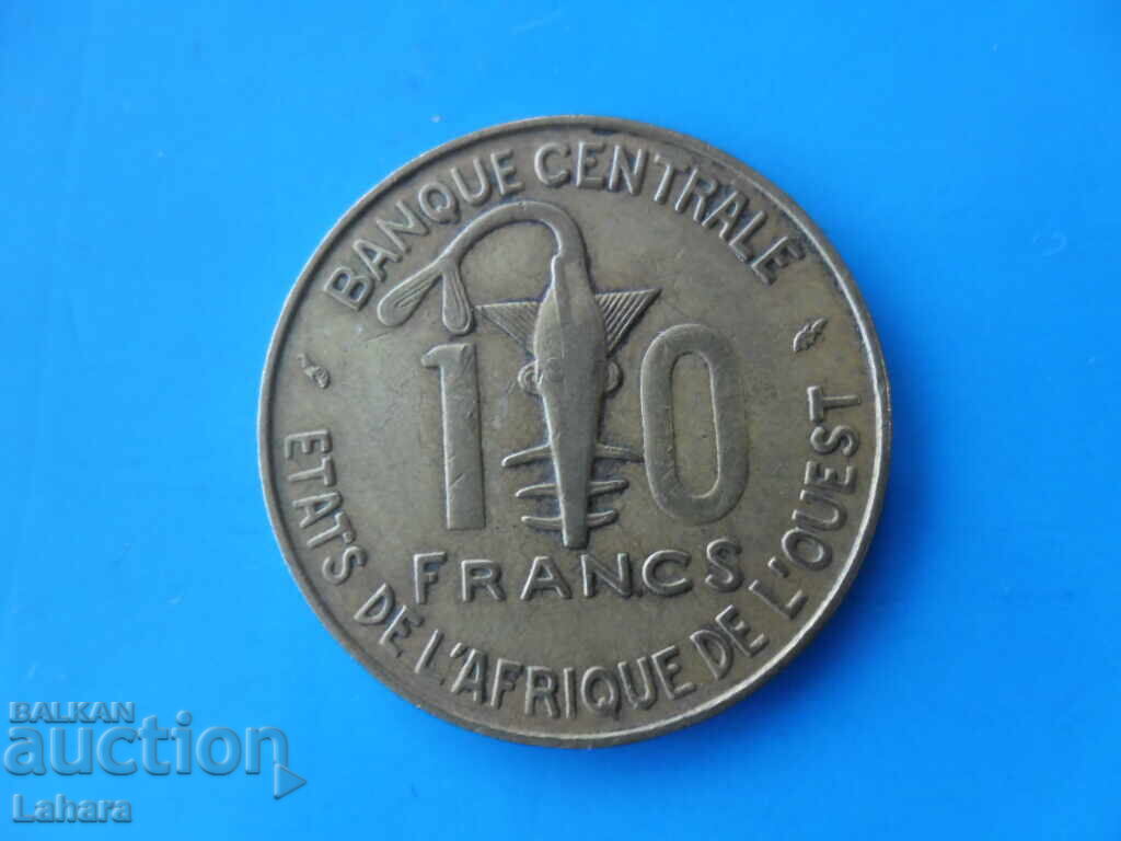 10 φράγκα 1976 μ. Δυτική Αφρική 10 φράγκα 1976 μ. Δυτική Αφρική