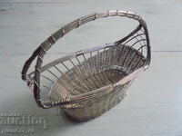 №*8406 Suport metalic vechi pentru sticlă tip „coș”