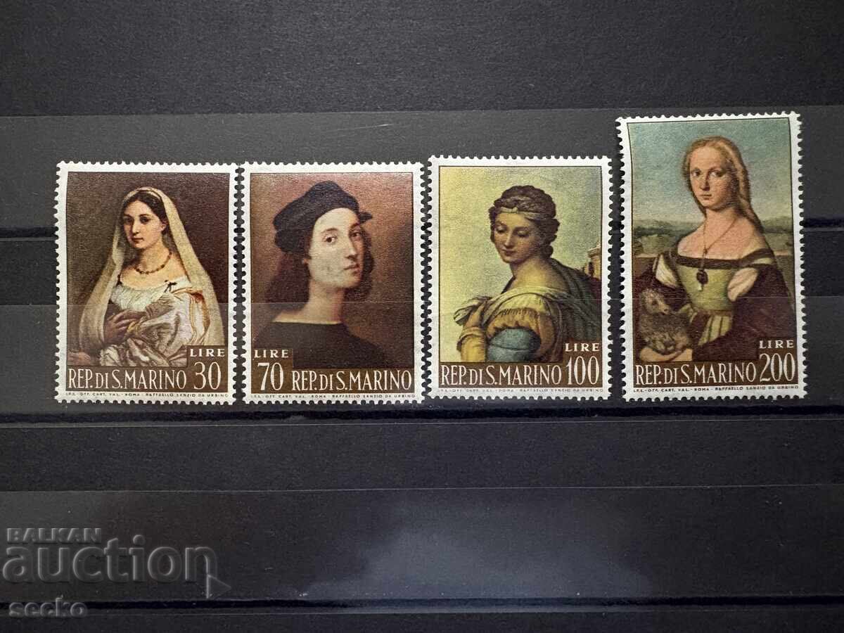 Σαν Μαρίνο - Πίνακες του Ραφαήλ (1963) MNH Σαν Μαρίνο - Πίνακες του Ραφαήλ (1963) MNH
