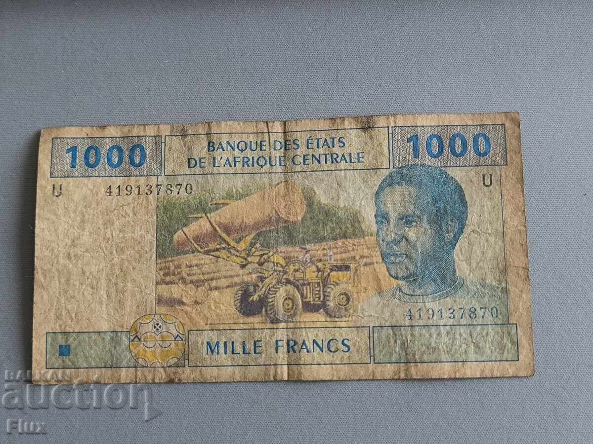 Банкнота - Централни африкански щати - 1000 франка | 2002г.