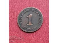 Германия-1 пфениг 1887 J-Хамбург