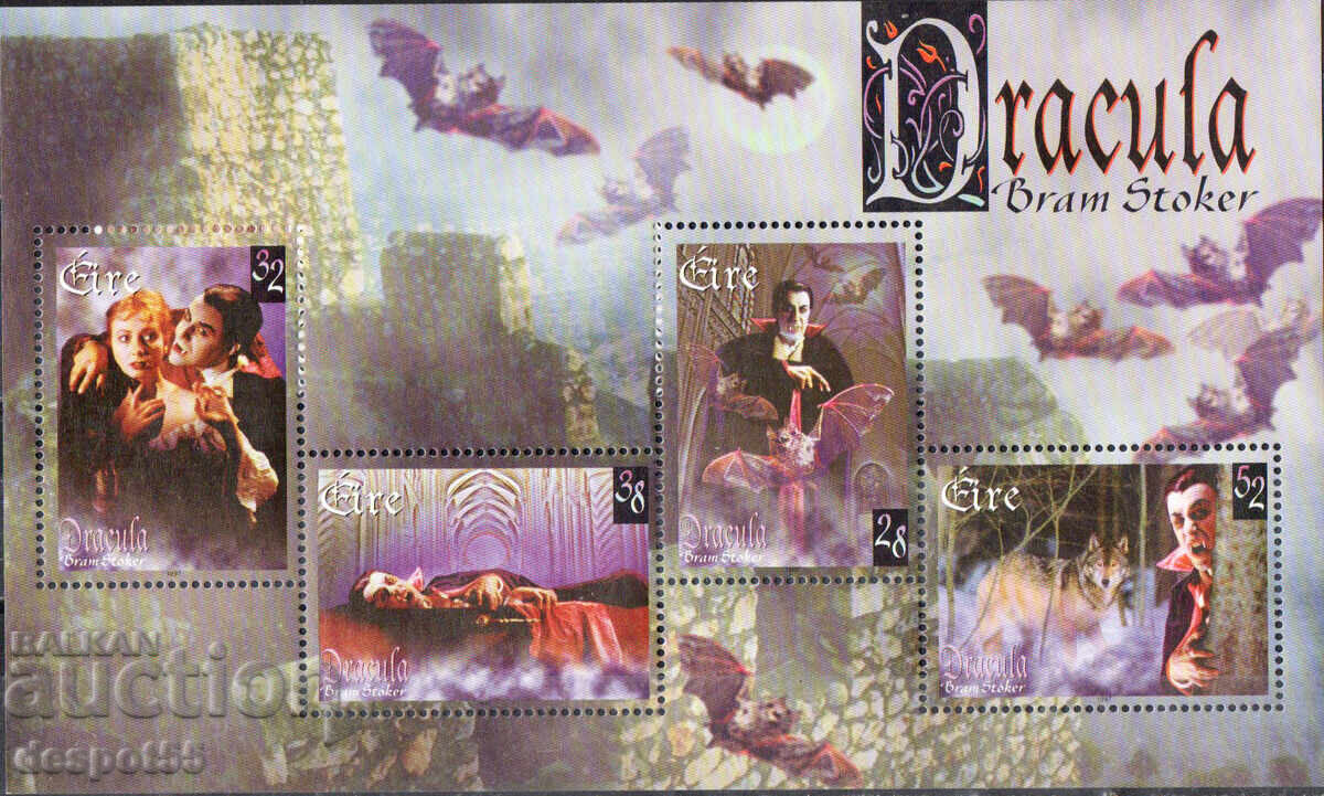 1997. Ейре. 100-годишнината на романа Граф Дракула. Блок. 1997. Ейре. 100-годишнината на романа Граф Дракула. Блок.