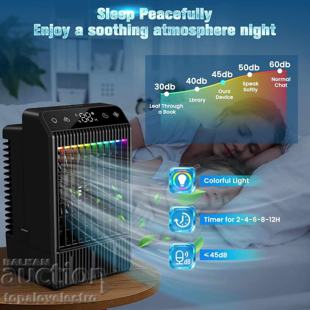 Licitație NOU! Mini aer condiționat, rezervor 1000 ml, telecomandă Licitație NOU! Mini aer condiționat, rezervor 1000 ml, telecomandă