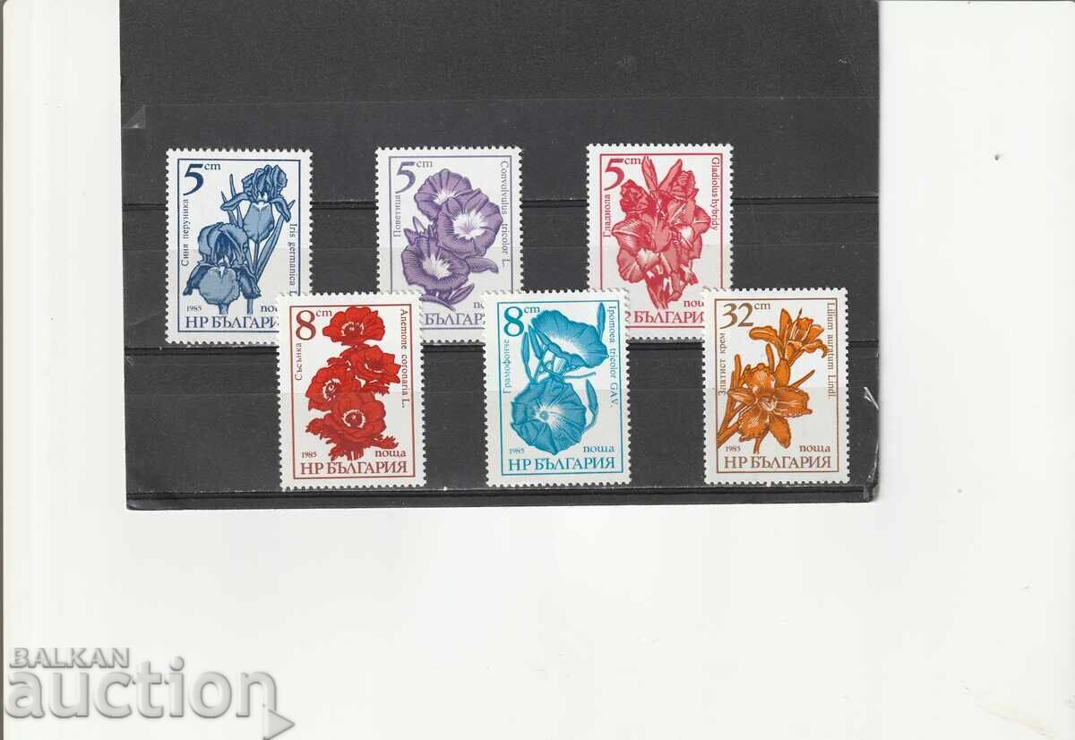 Bulgaria 1985 Regulare - flori de grădină BK№3443/8 curat