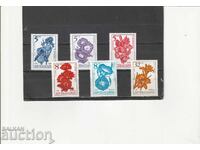 България 1985 г Редовни - градинси цветя БК№3443/8 чист
