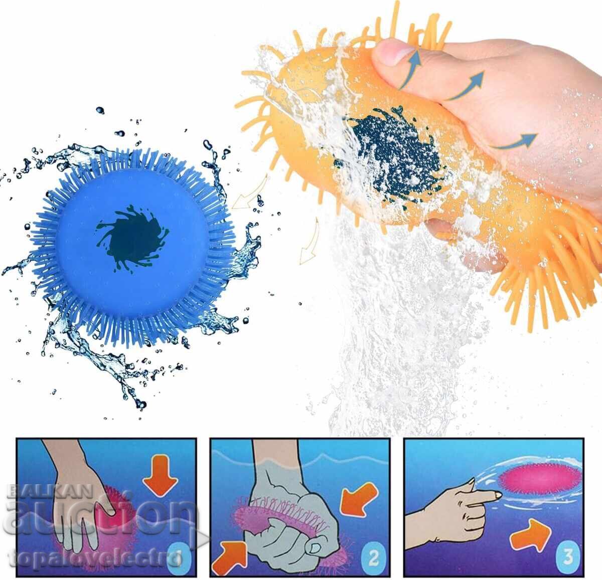 NOU! Set de 4 frisbee-uri acvatice, 17 cm – jucărie pentru piscină - 6 NOU! Set de 4 frisbee-uri acvatice, 17 cm – jucărie pentru piscină - 6