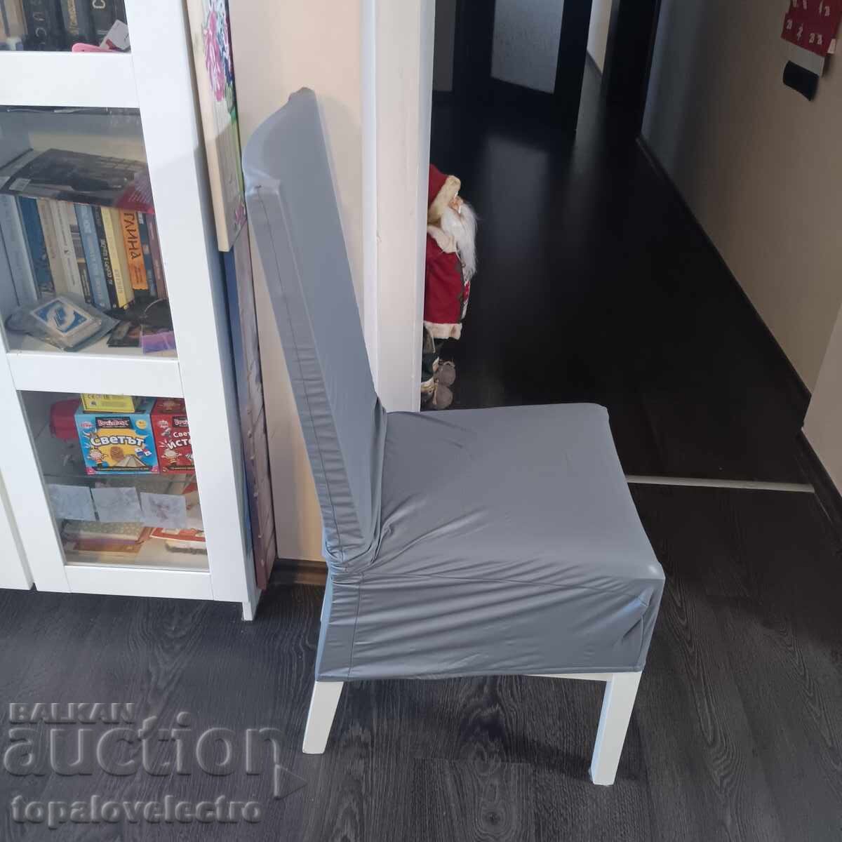 НОВИ! Комплект от 6 бр. XL калъфи за столове от PU кожа, вод - 7 НОВИ! Комплект от 6 бр. XL калъфи за столове от PU кожа, вод - 7