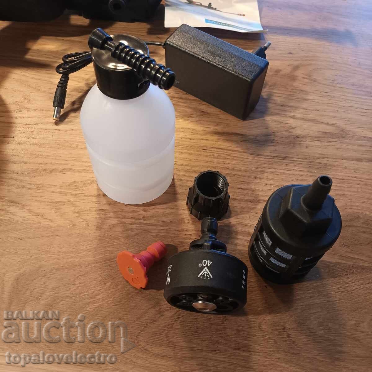 Livrarea NOUĂ! Aparat de spălat cu presiune fără fir, cu acumulator, 90 bar, cu duză 6-în-1 Livrarea NOUĂ! Aparat de spălat cu presiune fără fir, cu acumulator, 90 bar, cu duză 6-în-1