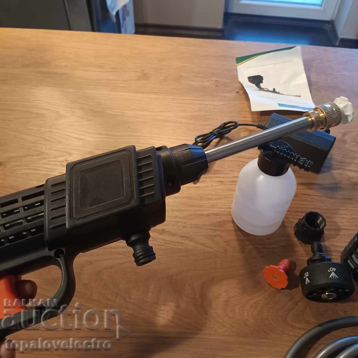 NOUĂ! Aparat de spălat cu presiune fără fir, cu acumulator, 90 bar, cu duză 6-în-1 - 5 NOUĂ! Aparat de spălat cu presiune fără fir, cu acumulator, 90 bar, cu duză 6-în-1 - 5