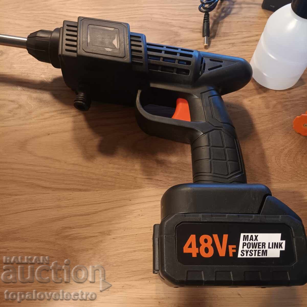 NOUĂ! Aparat de spălat cu presiune fără fir, cu acumulator, 90 bar, cu duză 6-în-1 - 6 NOUĂ! Aparat de spălat cu presiune fără fir, cu acumulator, 90 bar, cu duză 6-în-1 - 6