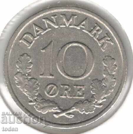 Danemarca - 10 Øre - 1965 C♥S - KM# 849 - Frederik al IX-lea Danemarca - 10 Øre - 1965 C♥S - KM# 849 - Frederik al IX-lea