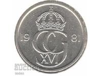 Suedia - 50 Øre - 1981 U-KM# 855 - Carl XVI Gustaf