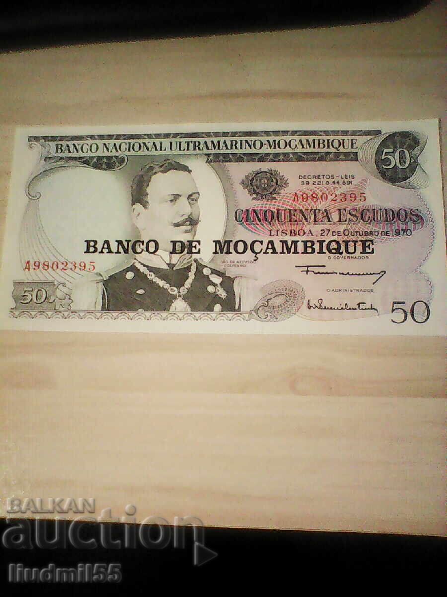 МОЗАМБИК 50 ескудос 1970 UNC МОЗАМБИК 50 ескудос 1970 UNC