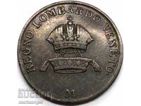 1 centesimo 1849 Italia Lombardo-Veneția - destul de rar