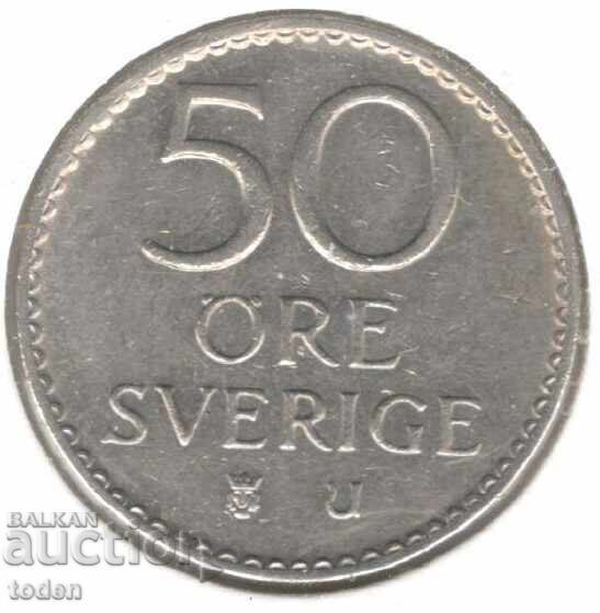 Suedia - 50 Øre - 1973 U - KM# 837 - Gustaf VI Adolf cu preț € 0.50 | 0.98 BGN