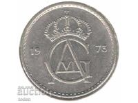 Suedia - 50 Øre - 1973 U - KM# 837 - Gustaf VI Adolf