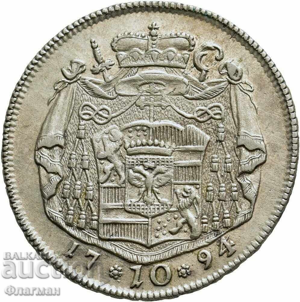 Salzburg 10 Kreuzer 1794 g. Contele Hieronymus von Colloredo cu preț € 190.00 | 371.61 BGN