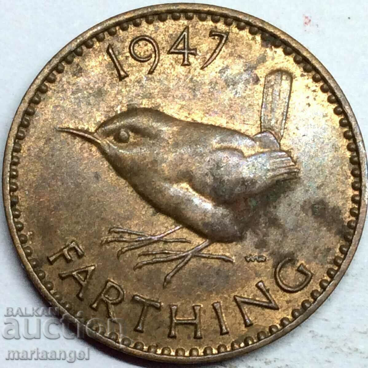 Μεγάλη Βρετανία 1 Farthing 1947 Χάλκινο Μεγάλη Βρετανία 1 Farthing 1947 Χάλκινο