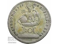 Salzburg 10 Kreuzer 1755, Prince Sigismund III Schrattenbach
