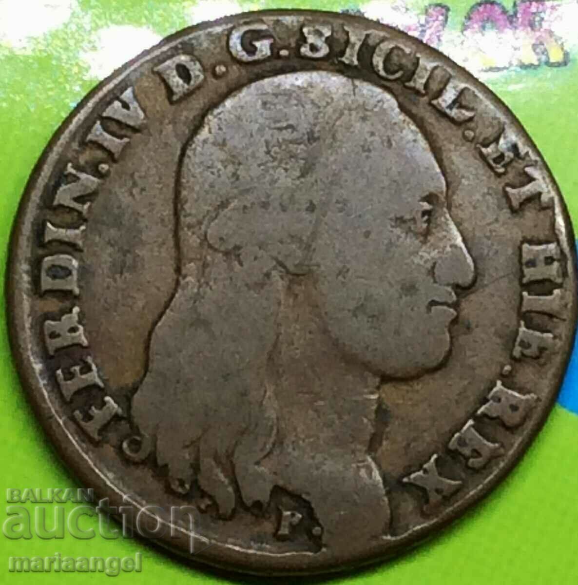 Δημοπρασία Naples 8 Tornesi 1797 Ιταλία 15,14 g μέλι Δημοπρασία Naples 8 Tornesi 1797 Ιταλία 15,14 g μέλι