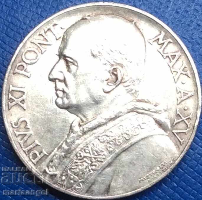 Delivery of 10 Lire 1936 Vatican Pius XI - Rare Year Delivery of 10 Lire 1936 Vatican Pius XI - Rare Year