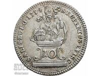 Salzburg 10 Kreuzer 1754, Prince Sigmund III Schrattenbach /2