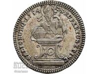 Salzburg 10 Kreuzer 1754, Prince Sigmund III Schrattenbach /1