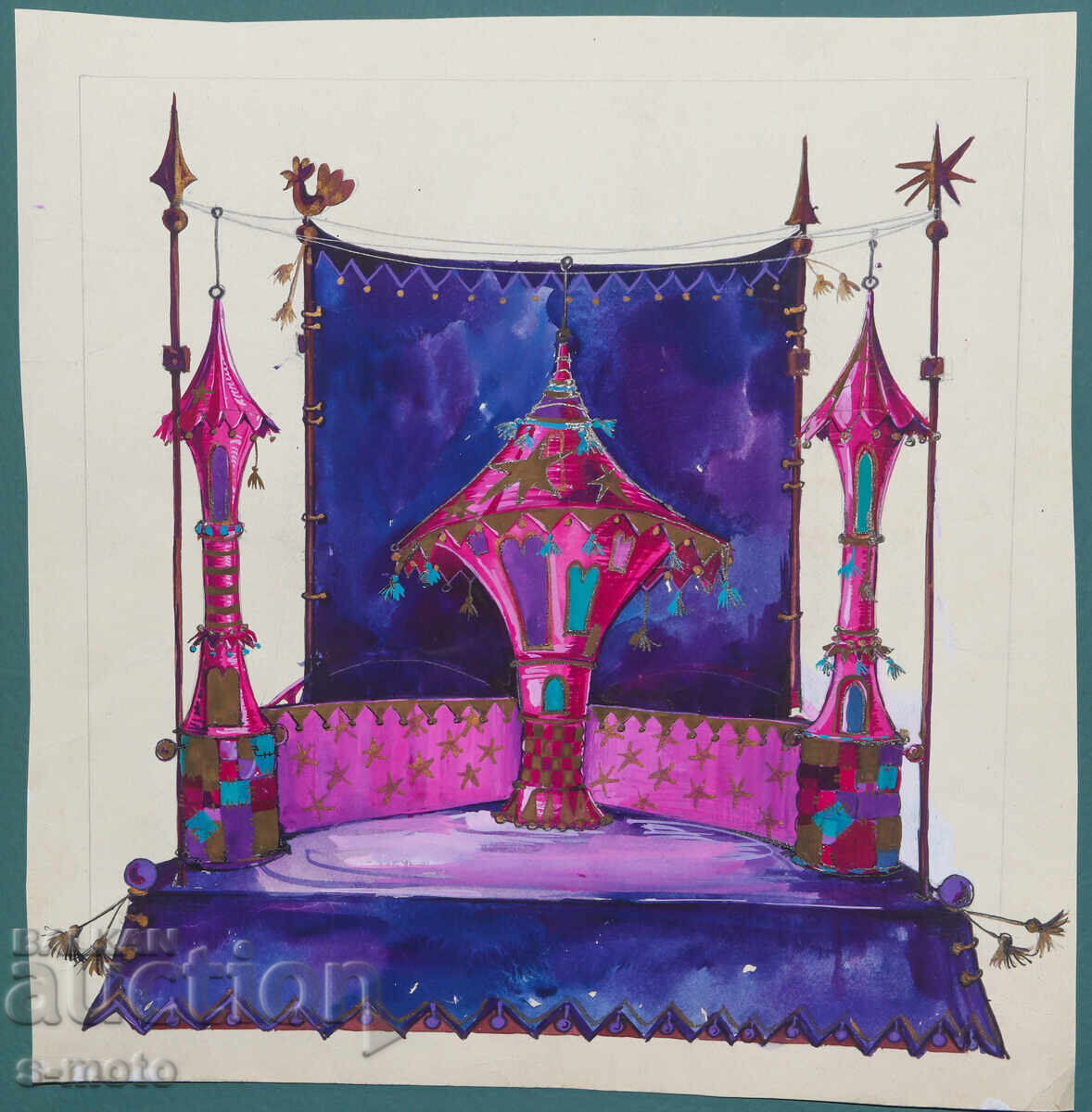 Картина сценография детски куклен театър с цена 150.00 лв. | € 76.69 Картина сценография детски куклен театър с цена 150.00 лв. | € 76.69