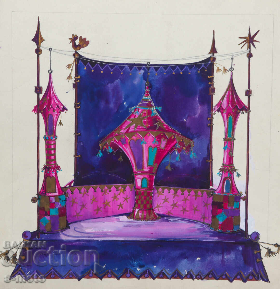 Аукцион Картина сценография детски куклен театър Аукцион Картина сценография детски куклен театър