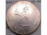 Румъния 500 Леи 1941 Мигел I сертификат 24,71г сребро