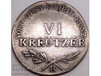 6 кройцера 1802 Австрия Бургау Н-Гюнцбург Франц II - рядка