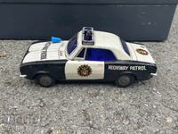 Стара Японска метална играчка  модел кола полиция