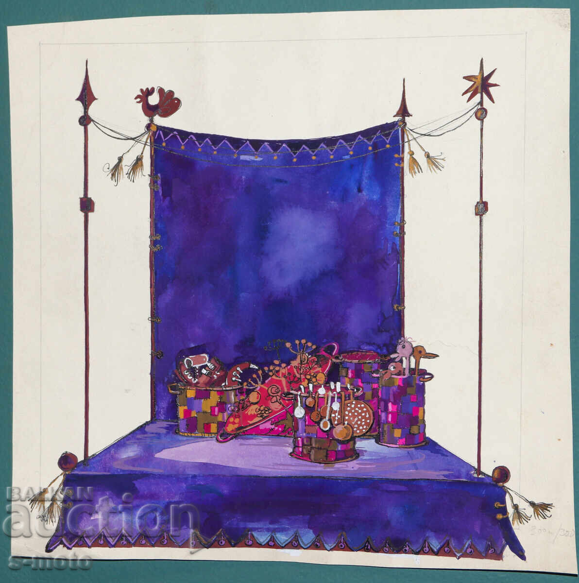 Картина сценография детски куклен театър с цена 150.00 лв. | € 76.69 Картина сценография детски куклен театър с цена 150.00 лв. | € 76.69