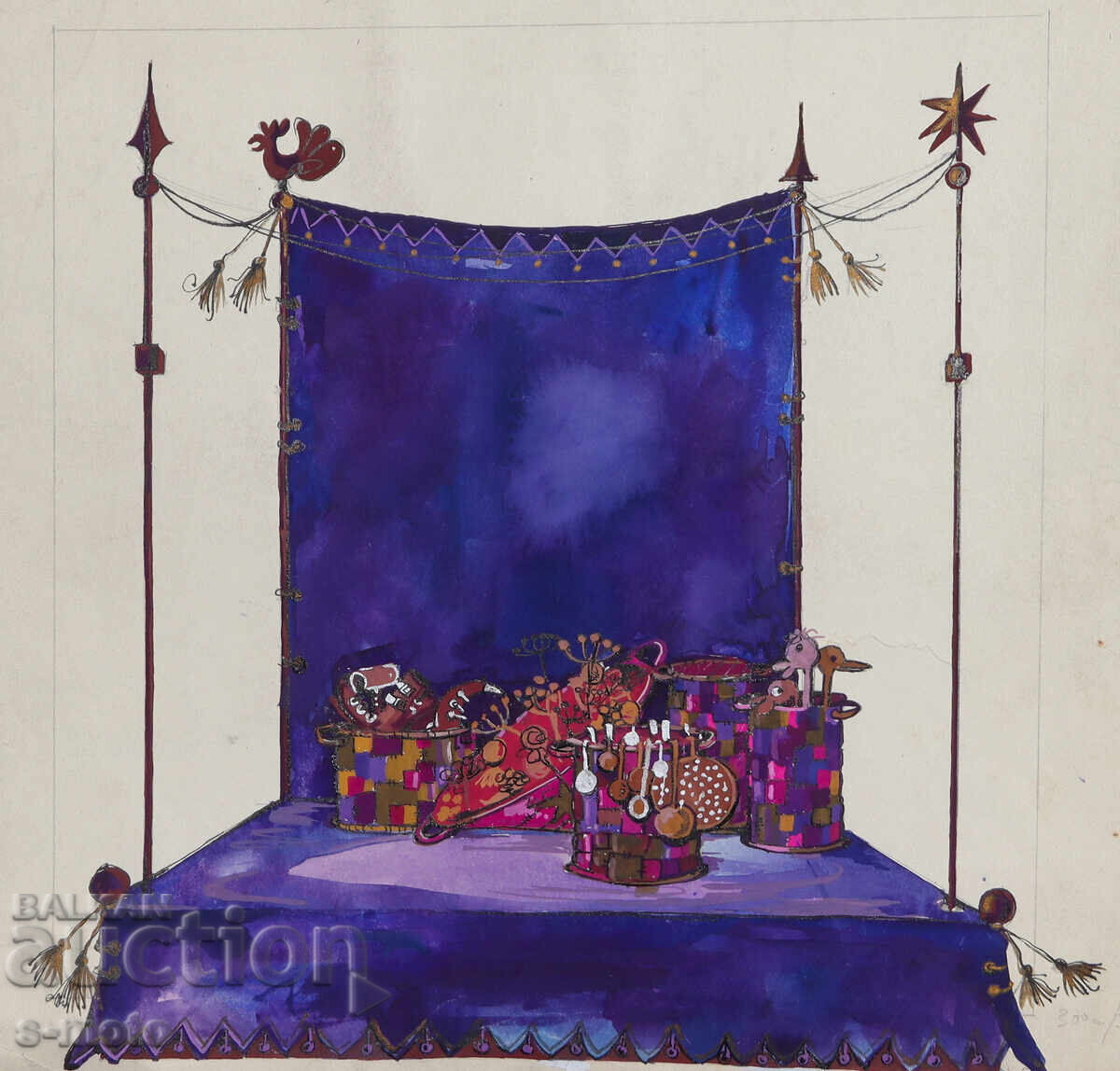 Картина сценография детски куклен театър Картина сценография детски куклен театър