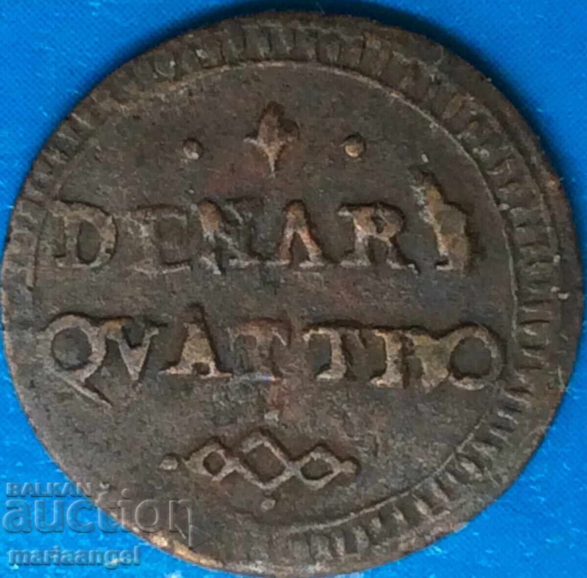 Livrarea Modena 4 Denari 1780-1796 Italia Ercole d,Este - rar! Livrarea Modena 4 Denari 1780-1796 Italia Ercole d,Este - rar!