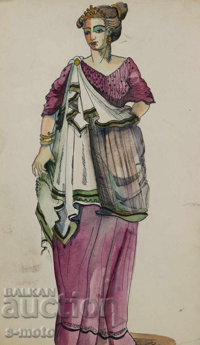 Auction Old painting, scenography, costume design project Auction Old painting, scenography, costume design project