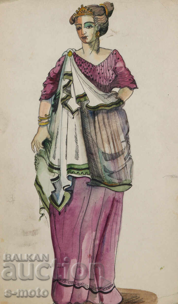 Old painting, scenography, costume design project Old painting, scenography, costume design project