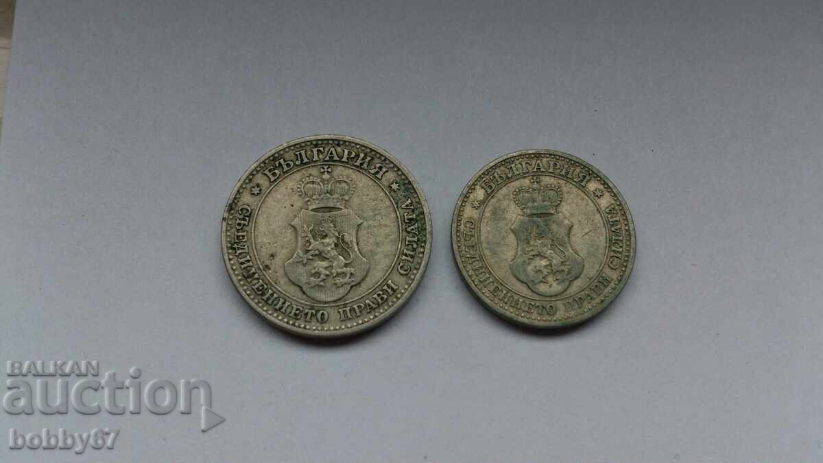 Lot de monede de 5 și 10 bani 1906 - 5 Lot de monede de 5 și 10 bani 1906 - 5