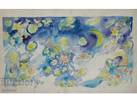 Ακουαρέλα εικονογράφηση παιδικού βιβλίου παραμυθιών