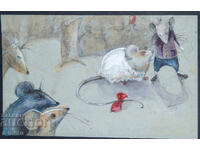 Ακουαρέλα εικονογράφηση παιδικού βιβλίου παραμυθιών