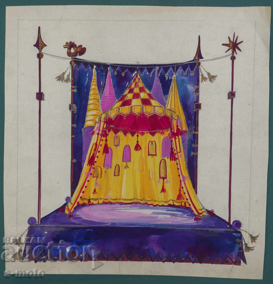 Картина сценография детски куклен театър с цена 150.00 лв. | € 76.69 Картина сценография детски куклен театър с цена 150.00 лв. | € 76.69