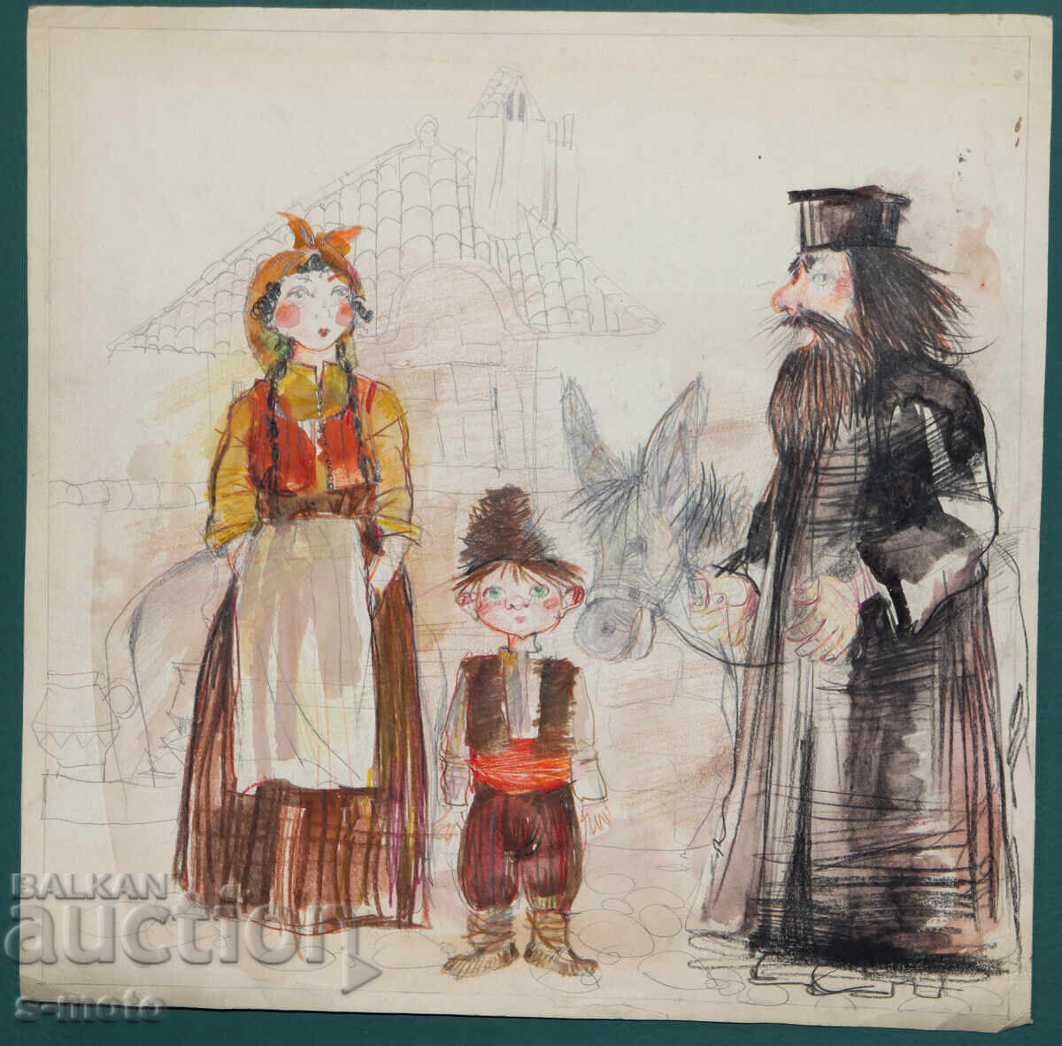 Картина илюстрация детски приказки с цена 150.00 лв. | € 76.69 Картина илюстрация детски приказки с цена 150.00 лв. | € 76.69