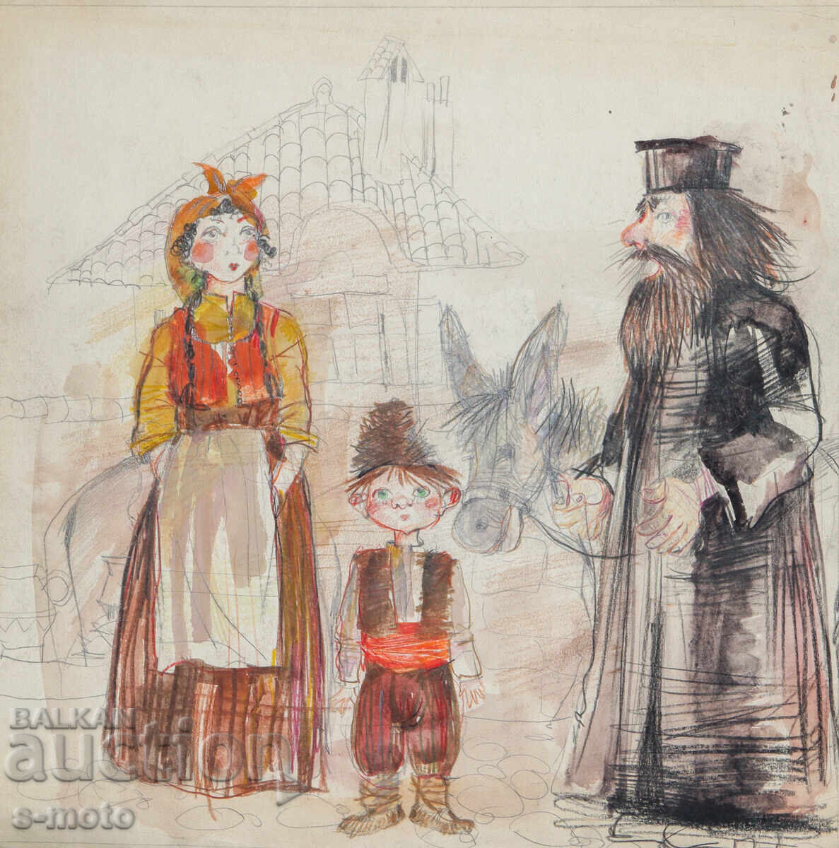 Картина илюстрация детски приказки Картина илюстрация детски приказки