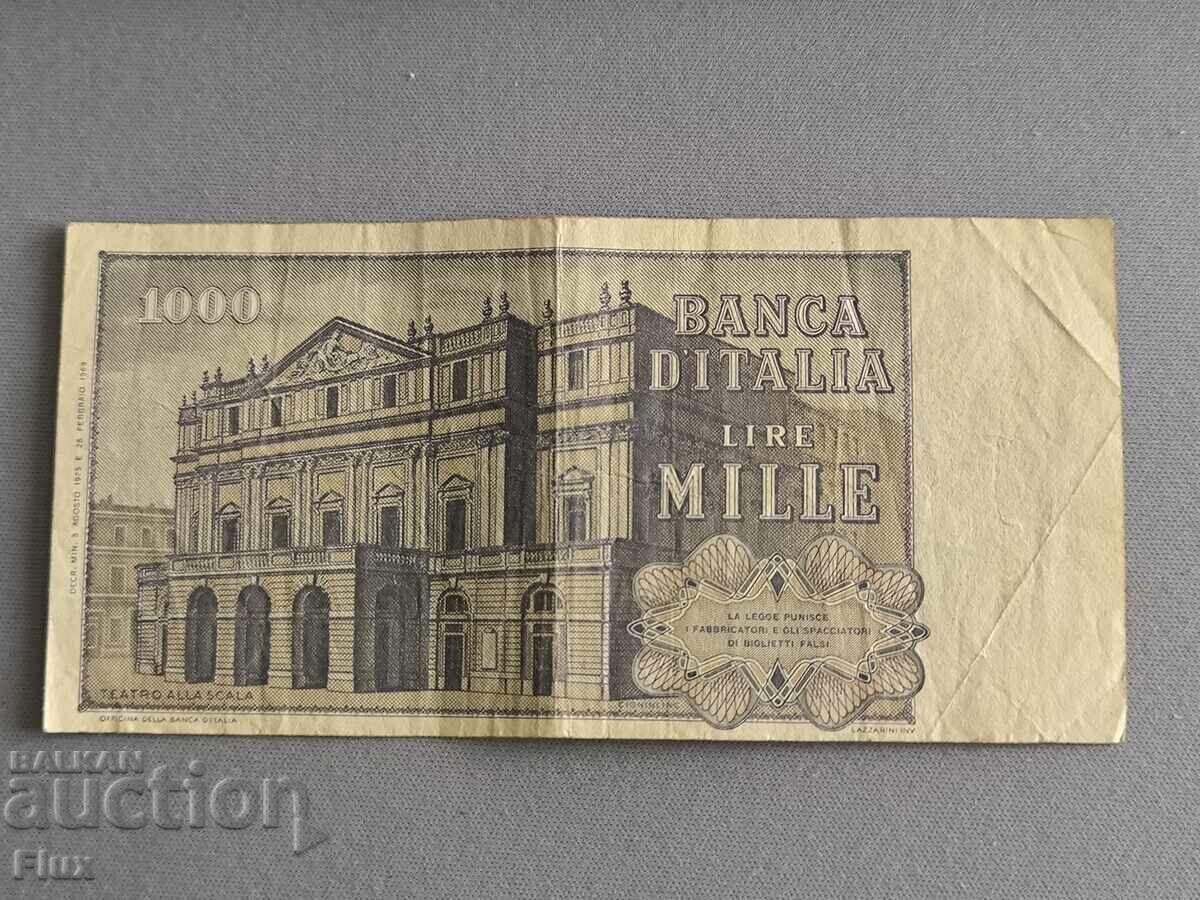Bancnotă - Italia - 1000 lire | 1969 cu preț 3.75 BGN | € 1.92 Bancnotă - Italia - 1000 lire | 1969 cu preț 3.75 BGN | € 1.92