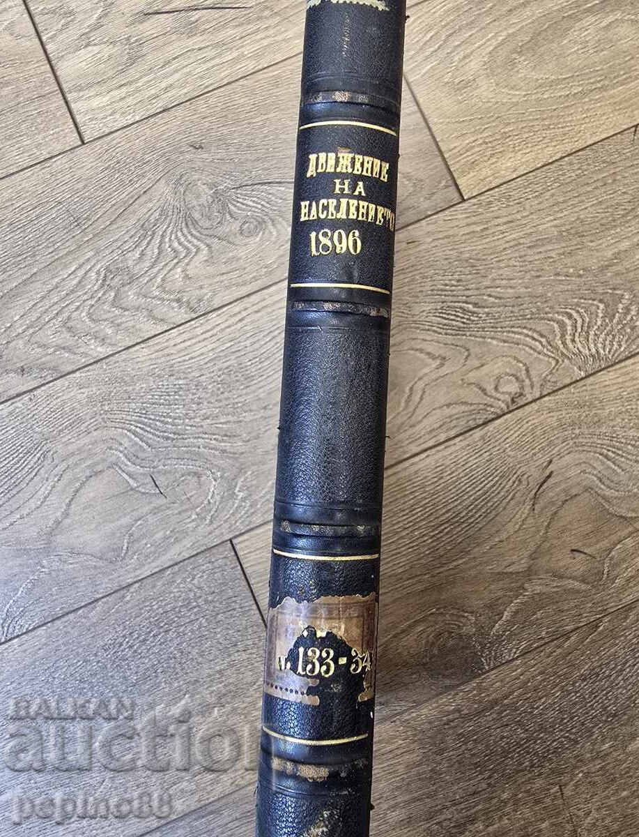 Carte veche Mișcarea Populației în 1896 partea 1 cu preț 1.00 BGN | € 0.51 Carte veche Mișcarea Populației în 1896 partea 1 cu preț 1.00 BGN | € 0.51