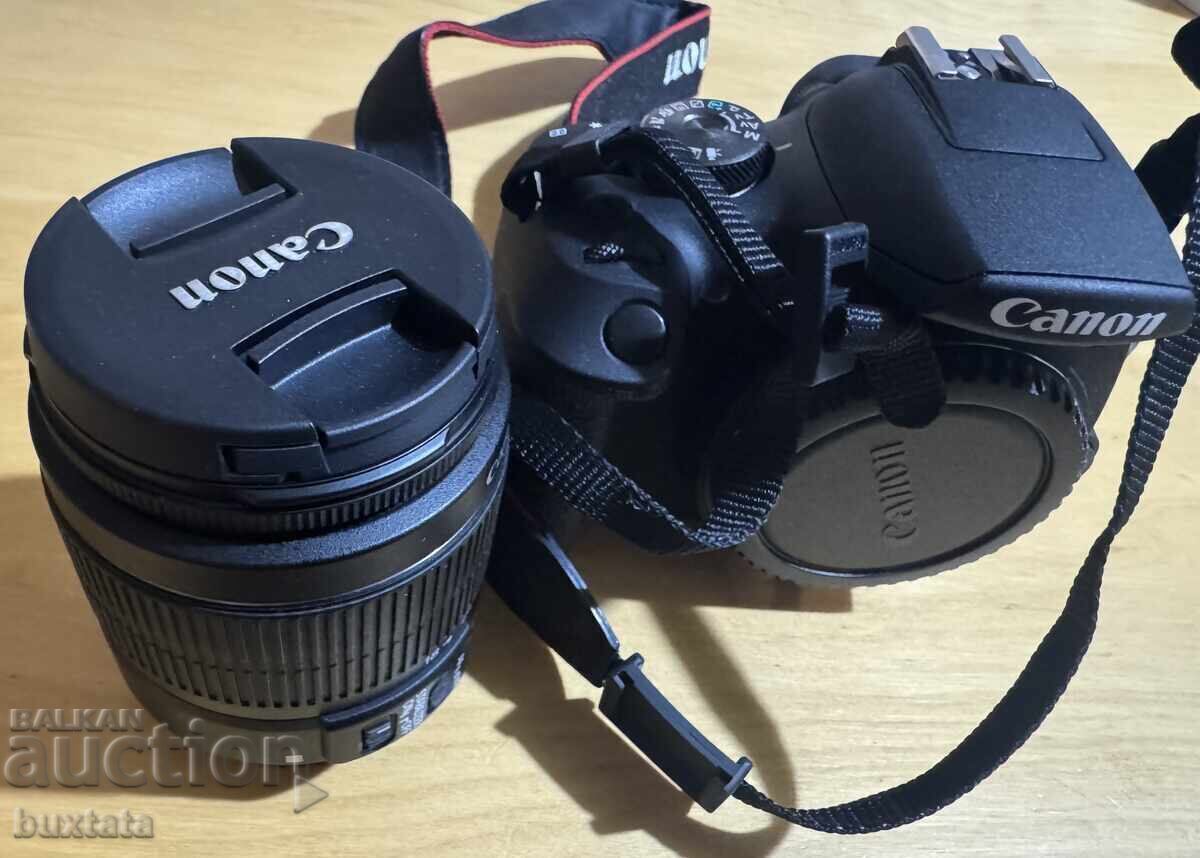 Фотоапарат Canon EOS 2000D + Обектив Canon EF-S 18-55mm Фотоапарат Canon EOS 2000D + Обектив Canon EF-S 18-55mm