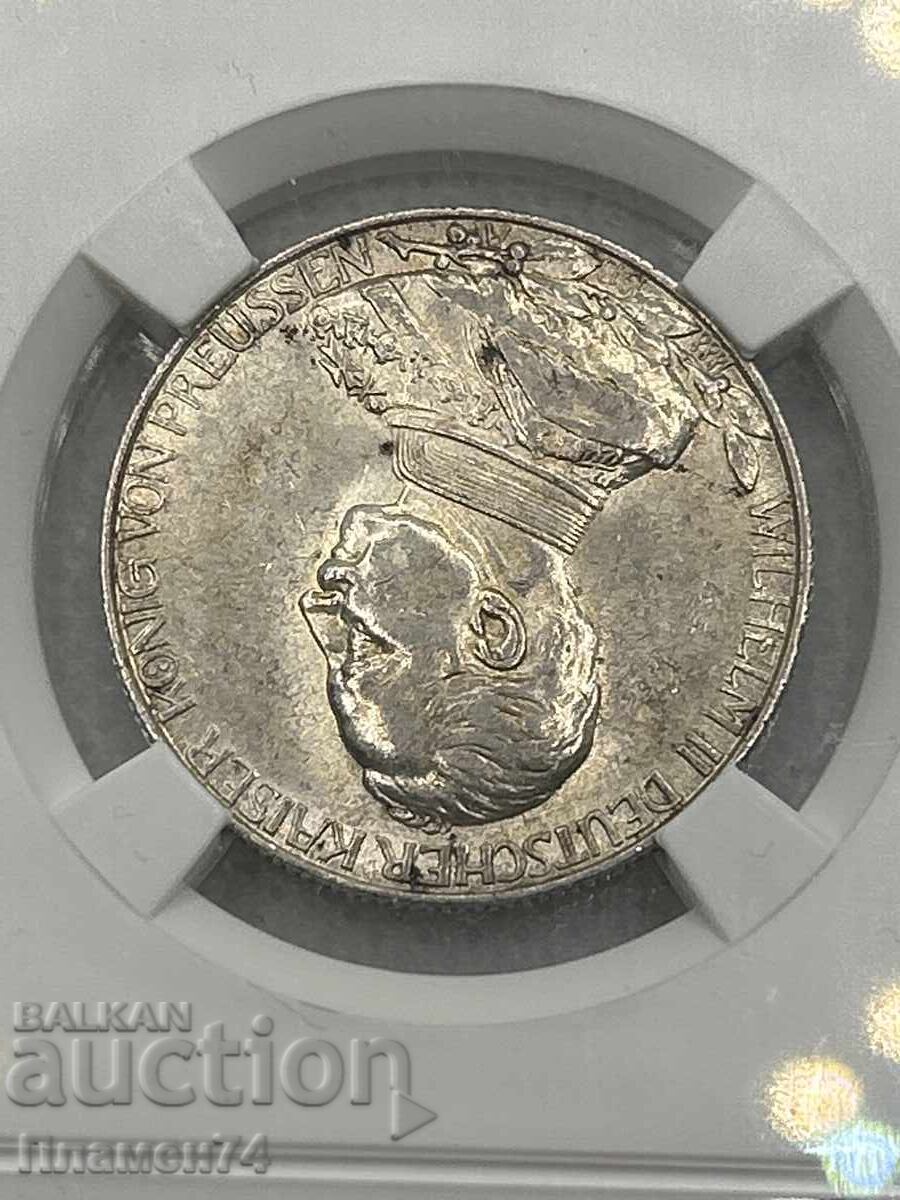 Аукцион 2 марки 1913г AU58 Германска Империя Прусия Аукцион 2 марки 1913г AU58 Германска Империя Прусия